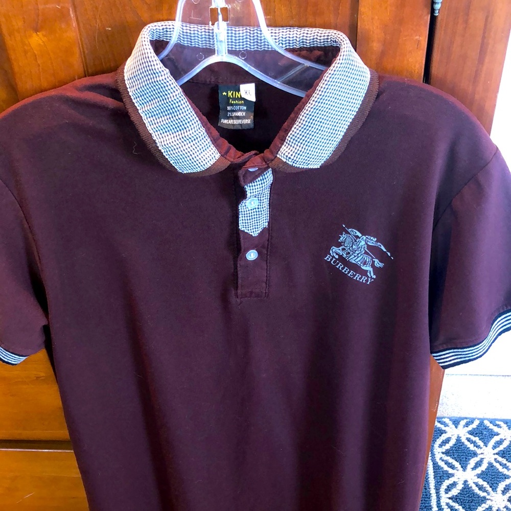 KINO-Burberry XL Polo: Label “Burberry”, but not official “Burberry” clothing